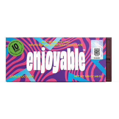 Enjoyable Nootropics Mushroom Neuro Enhancer Belgian Chocolate Dark Chocolate