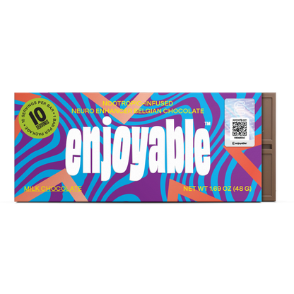 Enjoyable Nootropics Mushroom Neuro Enhancer Belgian Chocolate Milk Chocolate