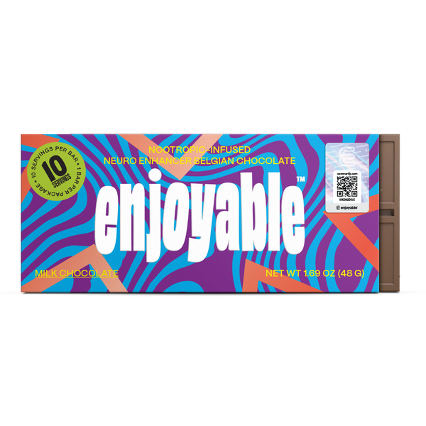 Enjoyable Nootropics Mushroom Neuro Enhancer Belgian Chocolate Milk Chocolate