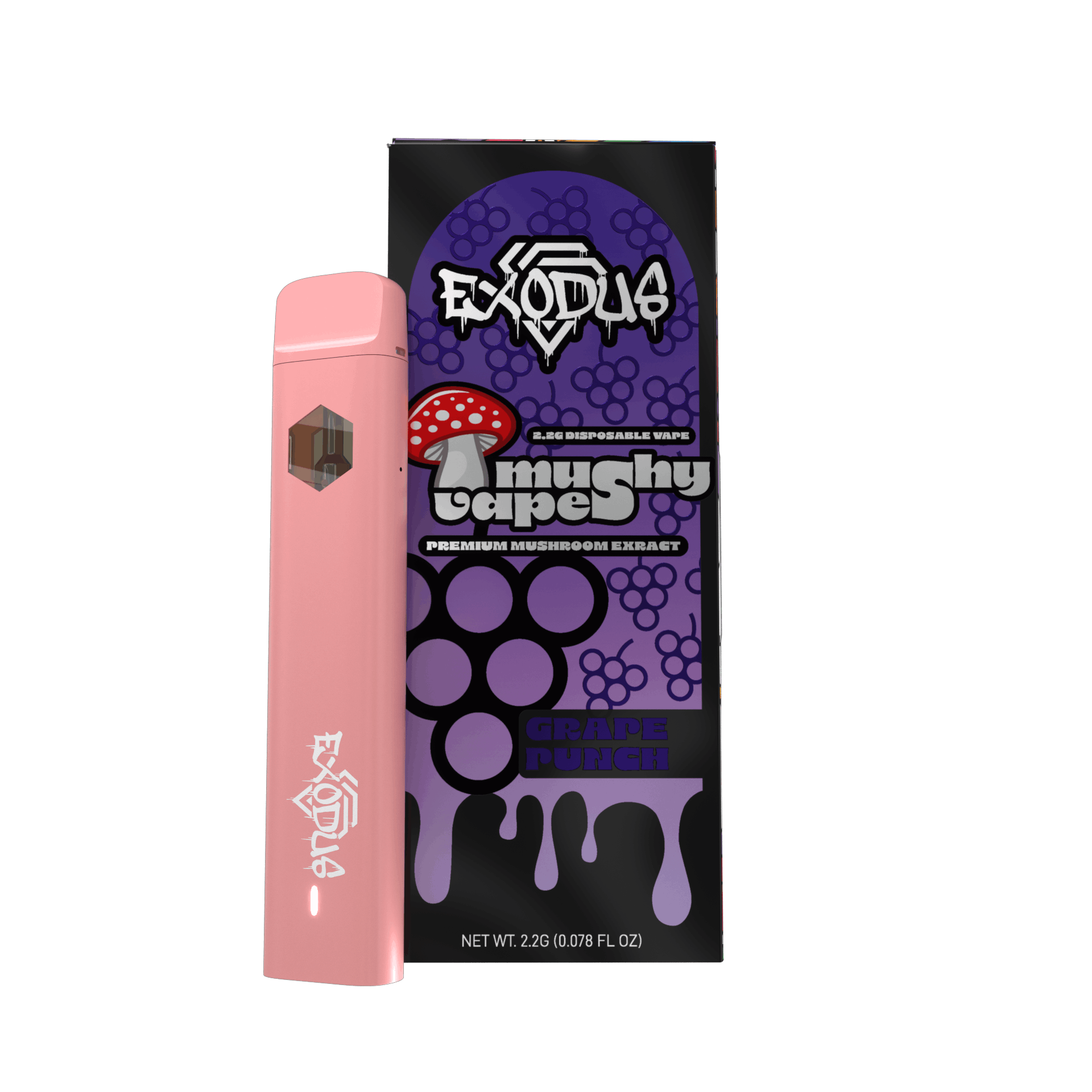 Exodus Mushy Vapes Amanita 2.2g Disposable Grape Punch