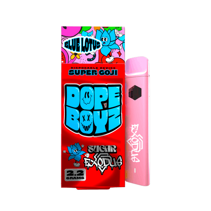 Exodus X Sugar Dope Boyz 2.2G Blue Lotus Disposable Super Goji