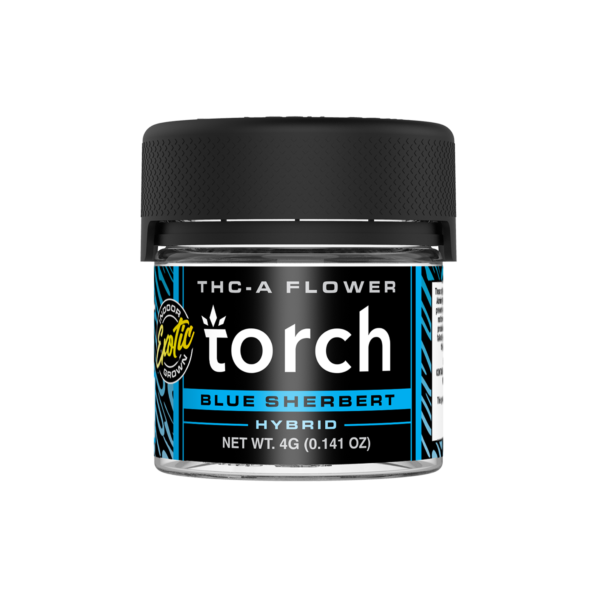 Torch 4g THCA Exotic Hemp Flower Blue Sherbert