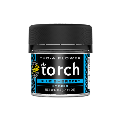 Torch 4g THCA Exotic Hemp Flower Blue Sherbert