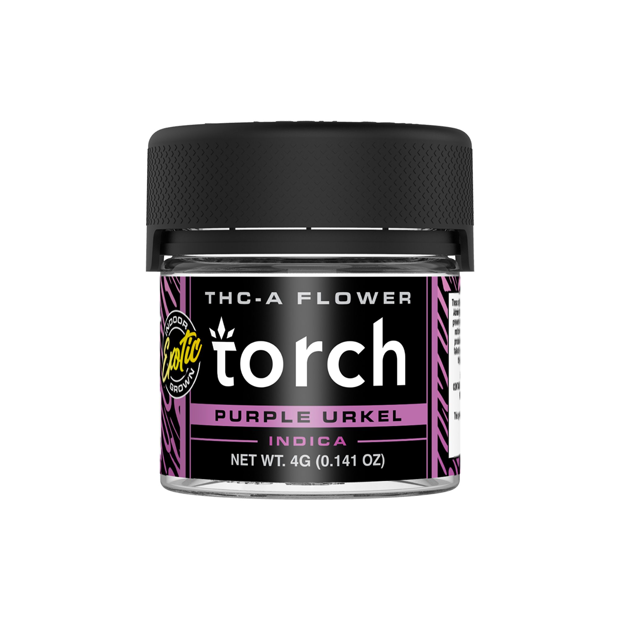 Torch 4g THCA Exotic Hemp Flower Purple Urkel