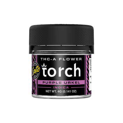 Torch 4g THCA Exotic Hemp Flower Purple Urkel