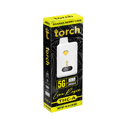 Torch 5g Live Rosin THCA Disposable Banana Berry Cake