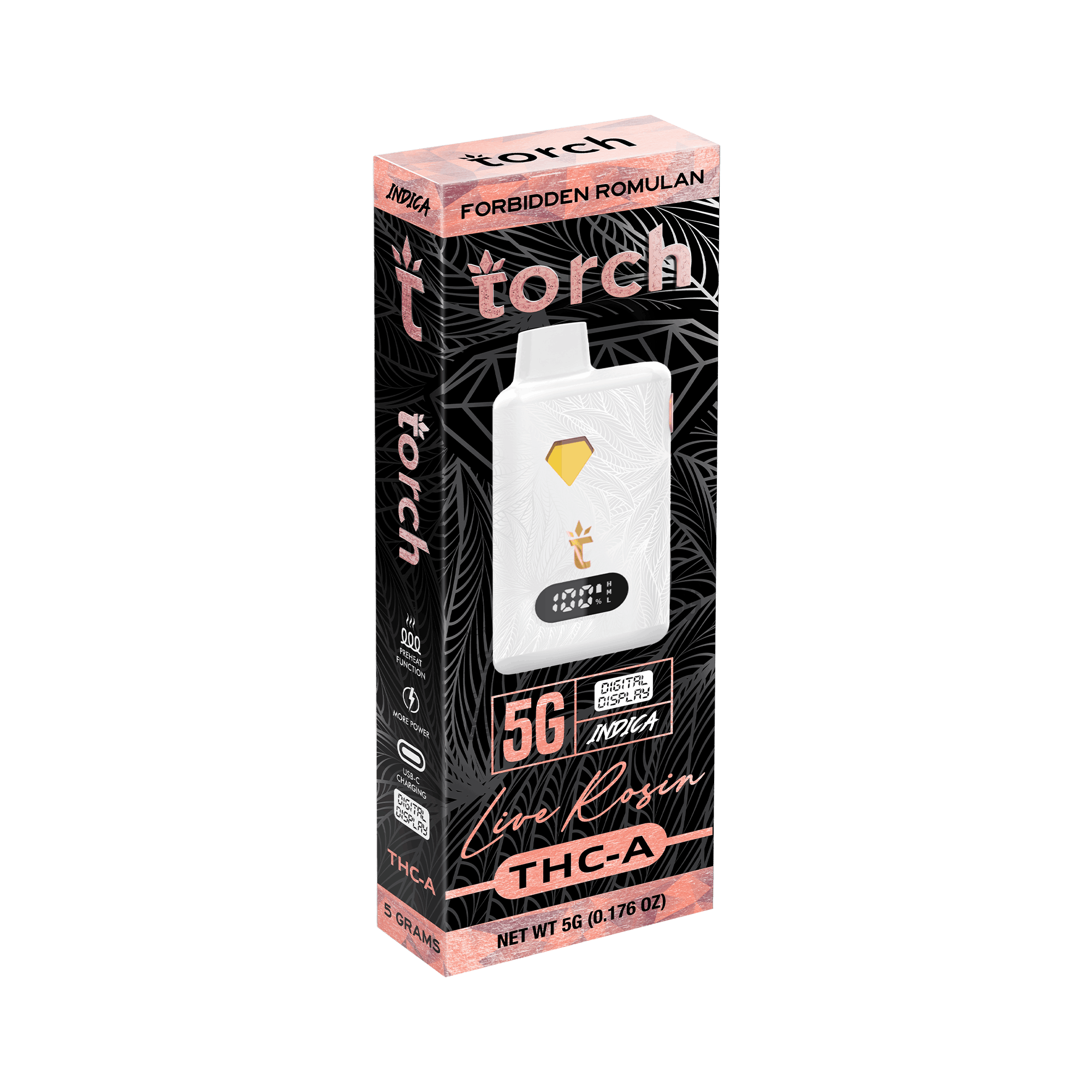 Torch 5g Live Rosin THCA Disposable Forbidden Romulan