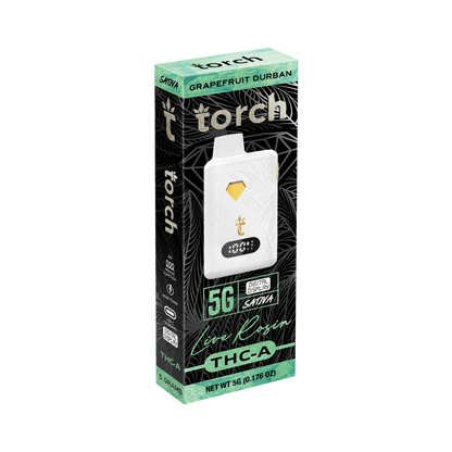 Torch 5g Live Rosin THCA Disposable Grapefruit Durban