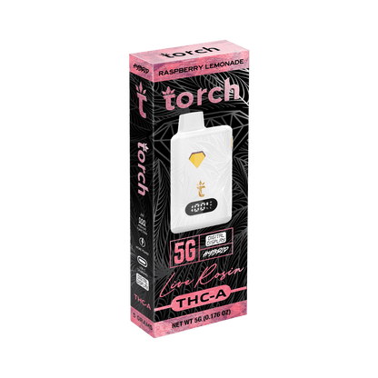 Torch 5g Live Rosin THCA Disposable Raspberry Lemonade