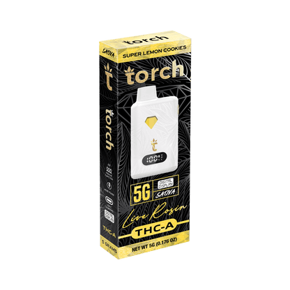 Torch 5g Live Rosin THCA Disposable Super Lemon Cookies