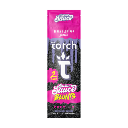 Torch Caviar Sauce Blunts THCA Hemp Flower Prerolls Berry Blow Pop