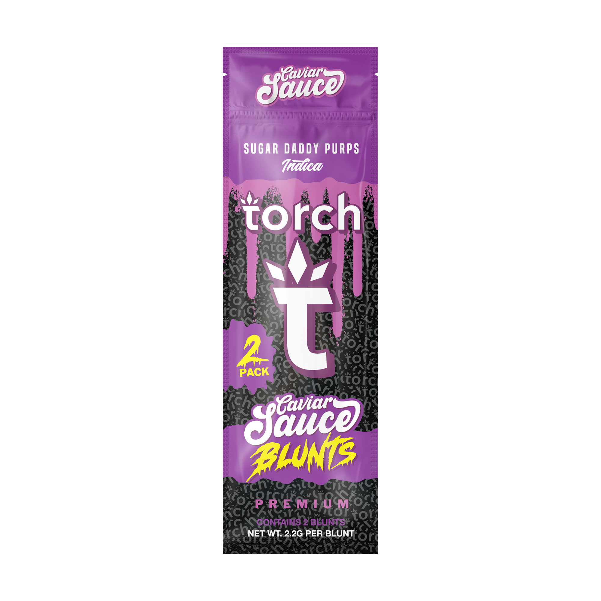 Torch Caviar Sauce Blunts THCA Hemp Flower Prerolls Sugar Daddy Purps