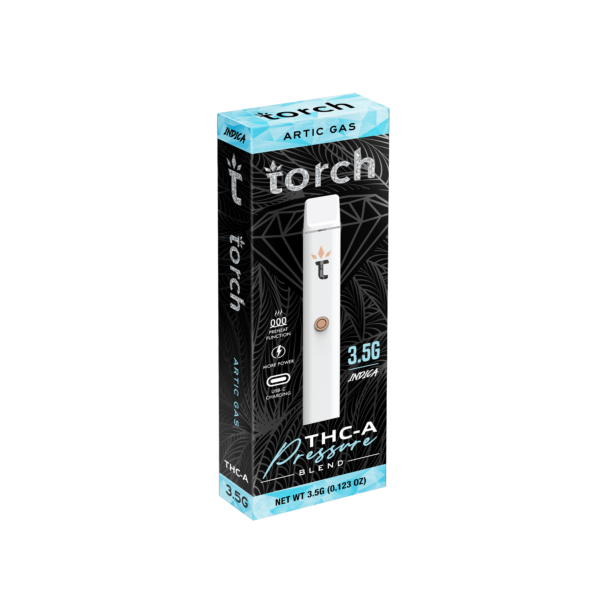 Torch Pressure Blend 3.5g THCA Disposable Artic Gas