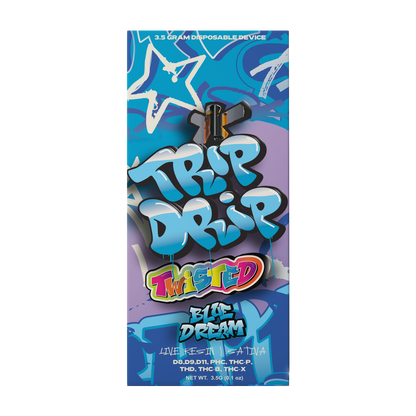 Trip Drip 8x3 Twisted Delta THC Blend 3.5g Disposable Blue Dream