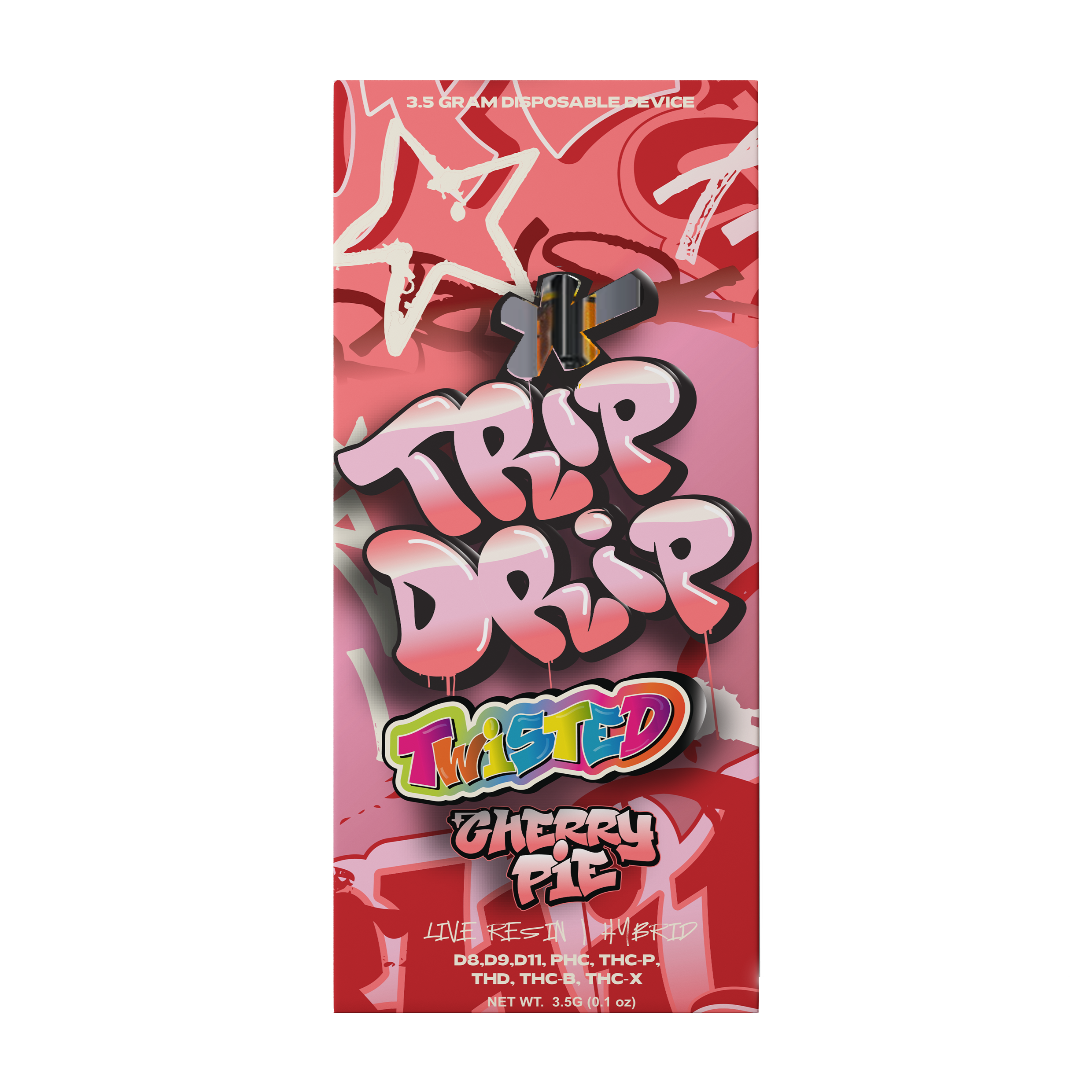 Trip Drip 8x3 Twisted Delta THC Blend 3.5g Disposable Cherry Pie