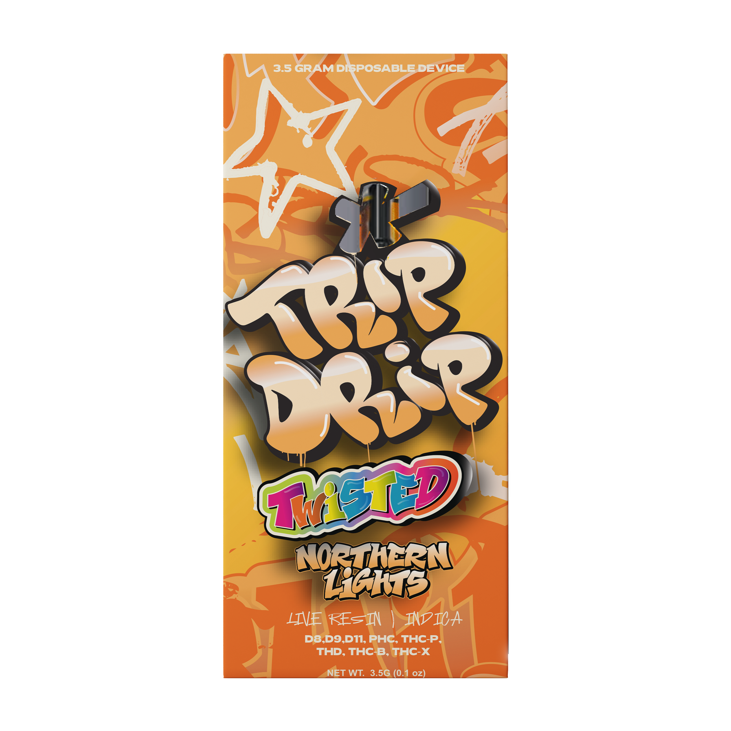 Trip Drip 8x3 Twisted Delta THC Blend 3.5g Disposable Northern Lights