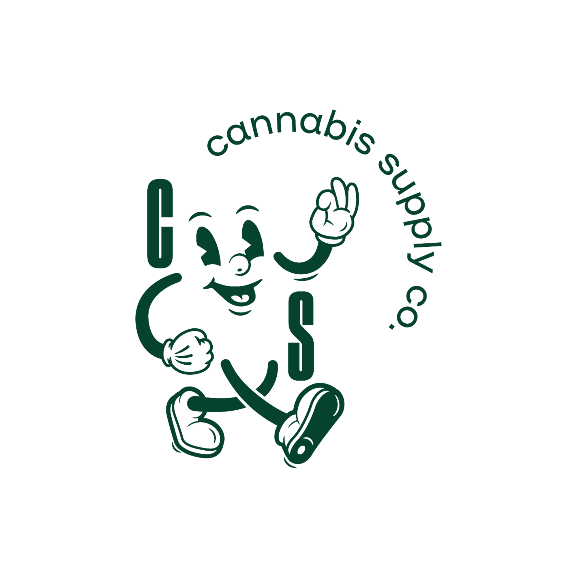 cannabis supply company logo mascot