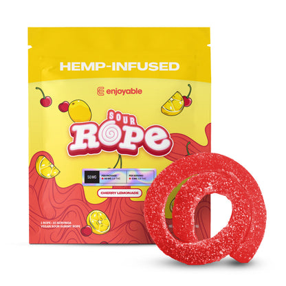 enjoyable cherry lemonade delta-9 sour rope edibles for sale