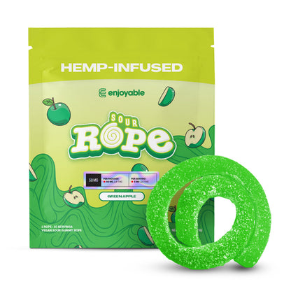 enjoyable green apple delta-9 sour rope edibles for sale