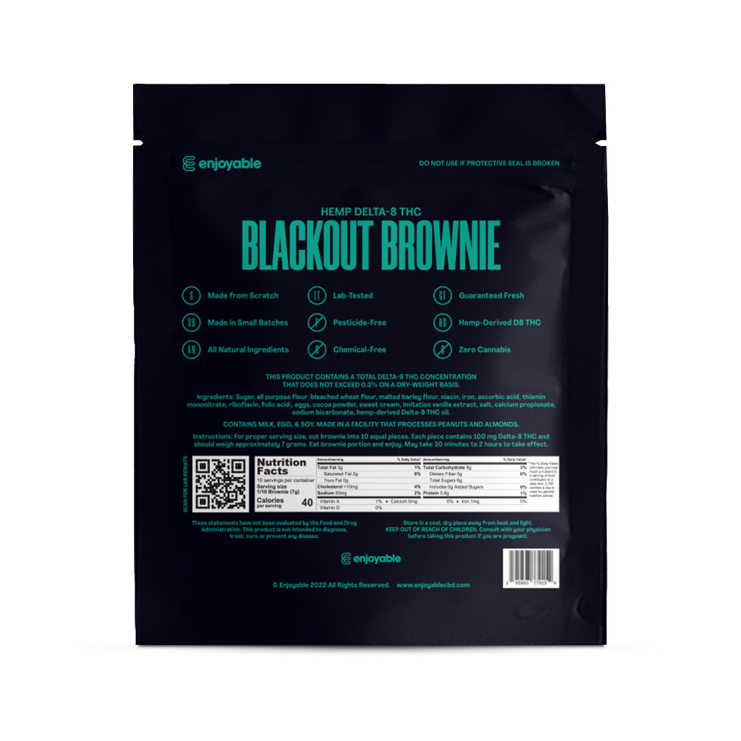 Delta-8 THC Blackout Brownie